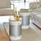 Glitzhome® Metal Storage Accent Table with Solid Wood Lid Set